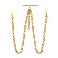Gold Plated Double Albert Pocket Watch Chain