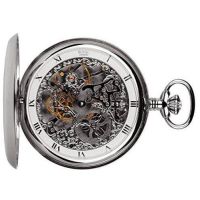 Pvd Plated Double Hunter Mechanical Pocket Watch