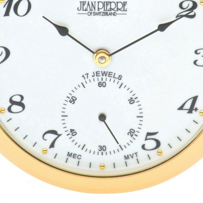 Open Face Gold Plated Mechanical Pocket Watch