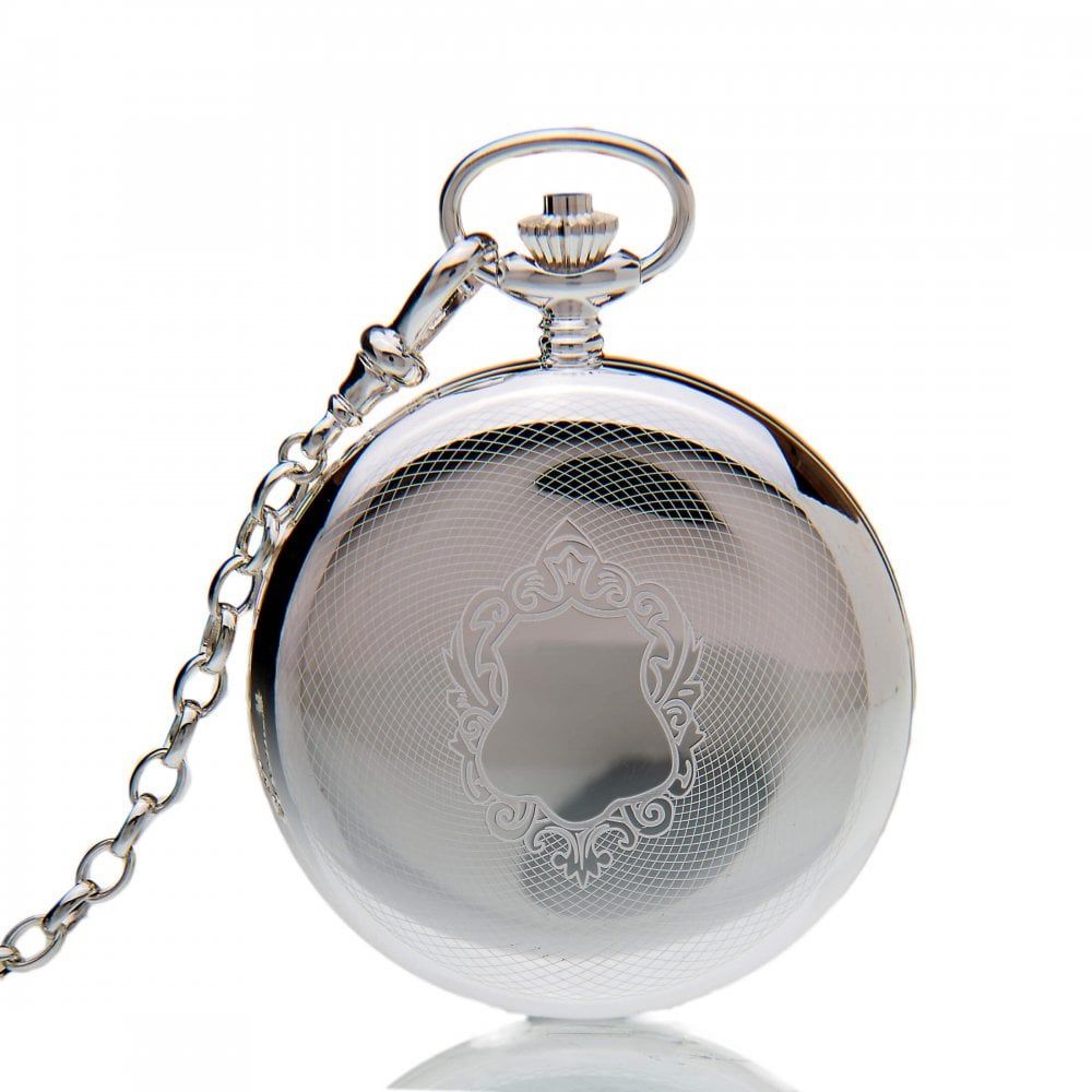 The Buckingham Sterling Silver Mechanical Pocket Watch GPW46S