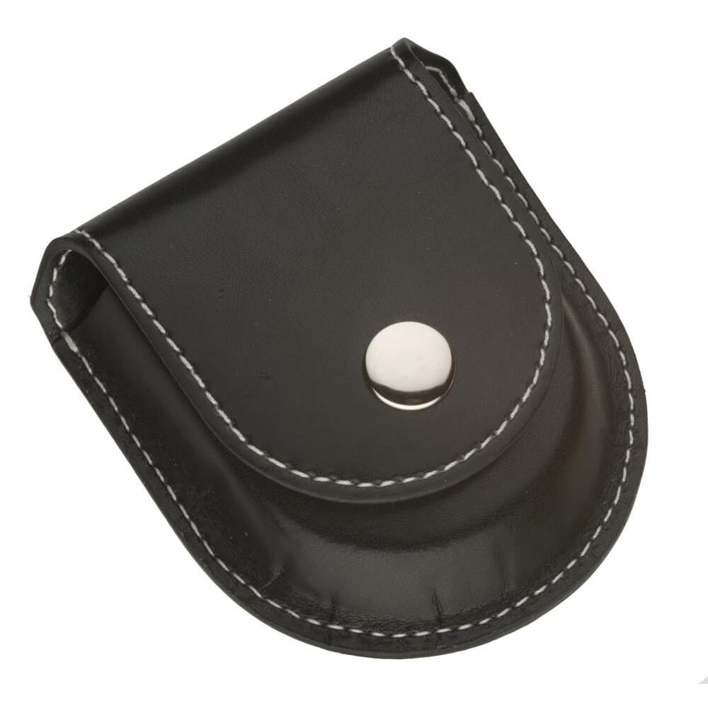 Leatherette Pocket Watch Pouch In Black P3 Pocketwatch Uk