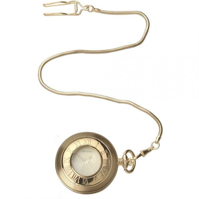 Gents Gold-plated Half Hunter Pocket Watch