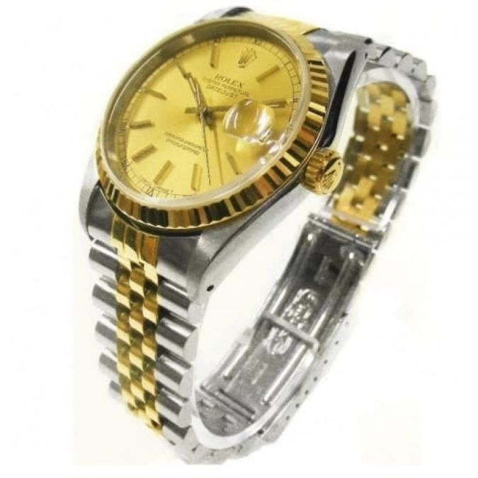 Pre Owned Two Tone Date Just Watch