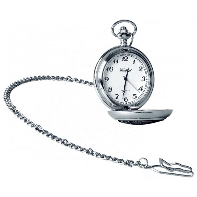 William Shakespeare Chrome Quartz Full Hunter Pocket Watch