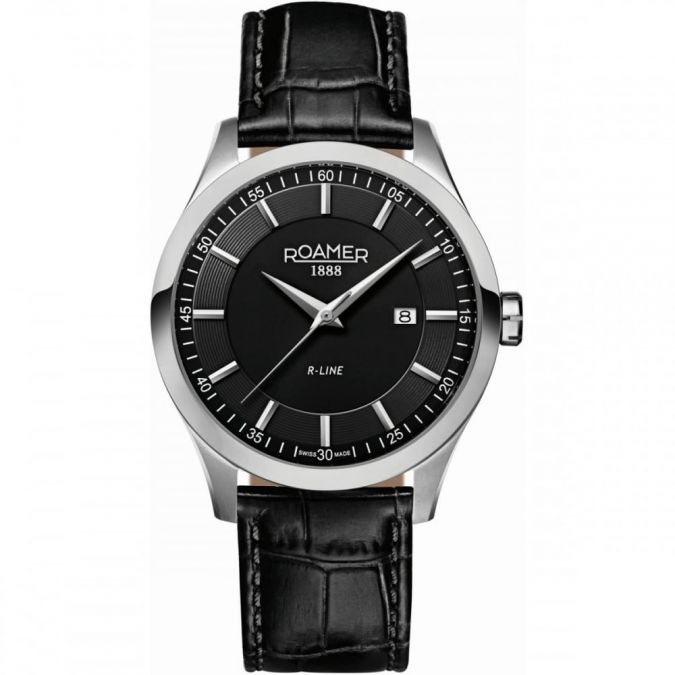 Mens' R-Line Quartz Analogue Timepiece With Date Display