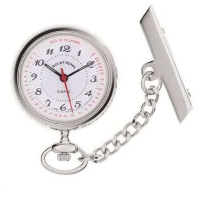 Stainless Steel Quartz Fob Watch