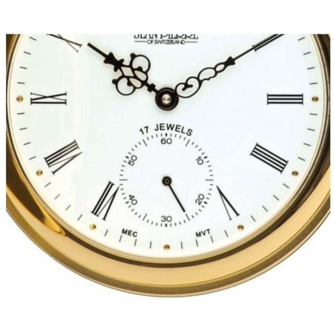 Gold Plated Full Hunter Pocket Watch With Roman Numerals
