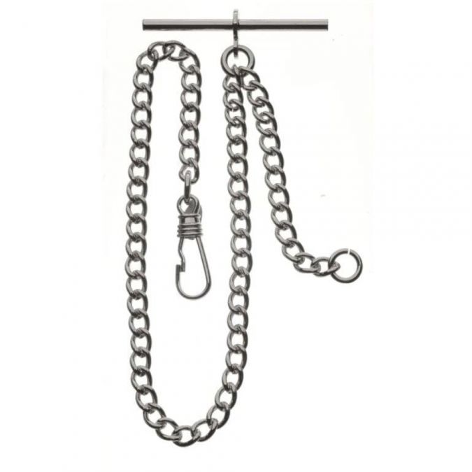 Chrome Plated Double Hunter Mechanical Pocket Watch