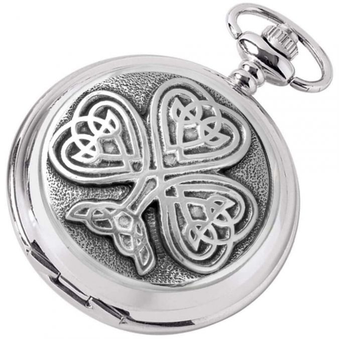 Celtic Tree Of Life Skeleton Full Hunter Pocket Watch