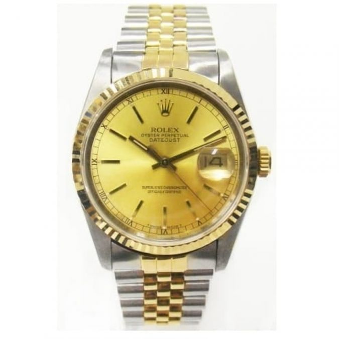 Pre Owned Two Tone Date Just Watch