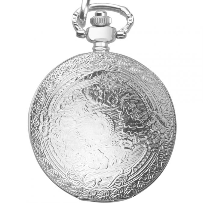 Gents Chrome-plated Full Hunter Pocket Watch
