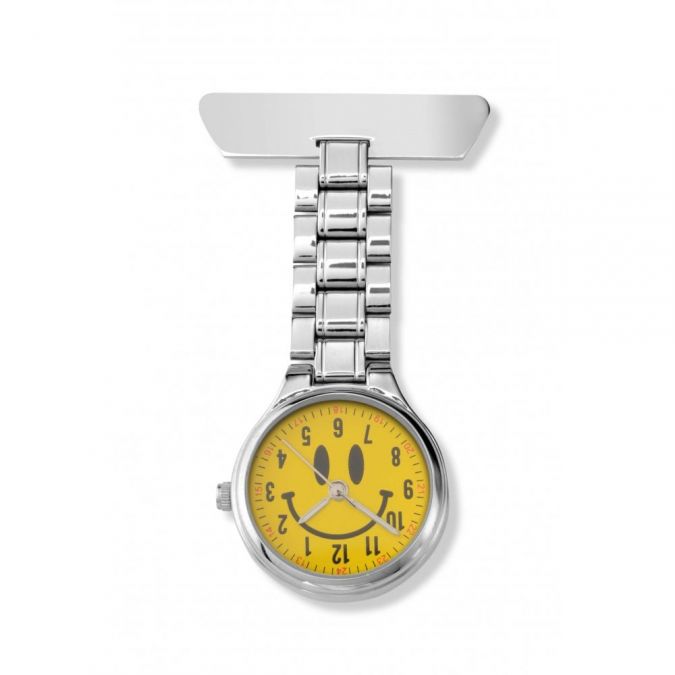 Ladies Fob Watch With Smile Face Dial