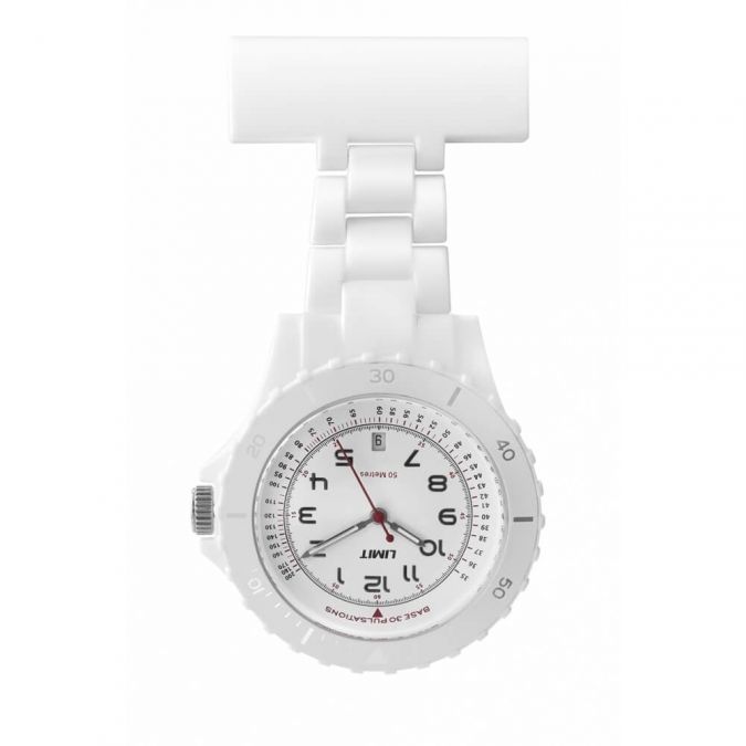White Resin Nurse Fob Watch