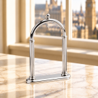 Chrome Plated Arched Pocket Watch Stand