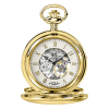 Heritage Gold Plated Mechanical Double Half Hunter Pocket Watch
