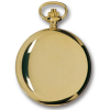 Gold Plated 17 Jewel Mechanical Skeleton Double Hunter Polished Pocket Watch
