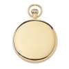 Mechanical Emerald Open Face Gold Plated Pocket Watch
