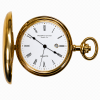 The Blenheim Plated Full Hunter Date Display Quartz Pocket Watch with Chain