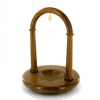 Gold Plated Double Hunter Mechanical Pocket Watch and Walnut Stand