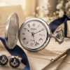 Full Hunter Silver Plated Antique Masonic Quartz Pocket Watch With T-Bar Chain