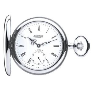 Mechanical Chrome Plated Full Hunter Pocket Watch
